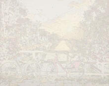 Ikonka Art.KX4497_6 Painting by numbers 50x40cm bicycles