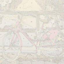 Ikonka Art.KX4497_6 Painting by numbers 50x40cm bicycles