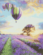 Ikonka Art.KX4497_7 Painting by numbers 50x40cm lavender field