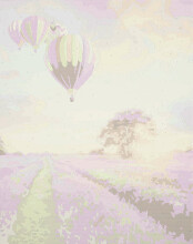 Ikonka Art.KX4497_7 Painting by numbers 50x40cm lavender field