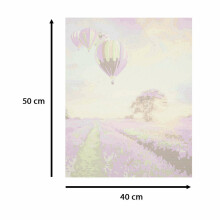 Ikonka Art.KX4497_7 Painting by numbers 50x40cm lavender field
