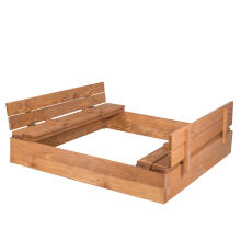 Ikonka Art.KX4496 Closable impregnated wooden sandbox 120x120cm
