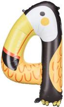 Ikonka Art.KX4535_8 Foil balloon number "4" - Toucan 47x80 cm