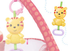 Ikonka Art.KX4479 Educational fox playpen mat with balls pendant