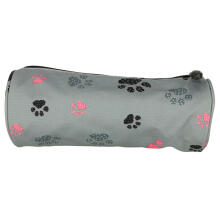 Ikonka Art.KX4478_1 BAMBINO pencil case tuba paws grey