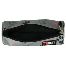Ikonka Art.KX4478_1 BAMBINO pencil case tuba paws grey