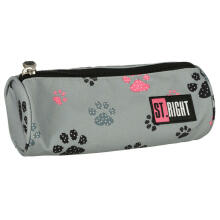 Ikonka Art.KX4478_1 BAMBINO pencil case tuba paws grey