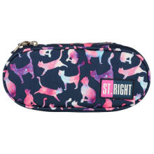 Ikonka Art.KX4477_1 BAMBINO stiff sachet pencil case with flap cats