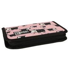 Ikonka Art.KX4476 BAMBINO two flap pencil case pink dogs