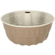 Ikonka Art.KX4472 Round cake tin with sleeve for baking muffins 22cm brown