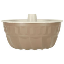 Ikonka Art.KX4472 Round cake tin with sleeve for baking muffins 22cm brown