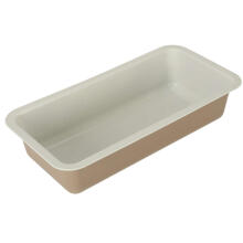 Ikonka Art.KX4470 Bread baking tray stamped 31cm x 14cm brown