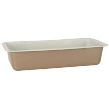Ikonka Art.KX4470 Bread baking tray stamped 31cm x 14cm brown