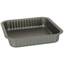 Ikonka Art.KX4468 Baking tray for casseroles, tarts, pizzas 24cm x 24cm grey