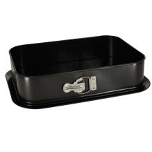 Ikonka Art.KX4467 Rectangular baking tray for cakes, desserts 34cm x 24cm black