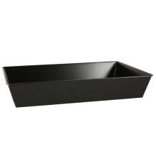 Ikonka Art.KX4465 Textured baking tray for baked goods 36cm x 24.5cm x 60cm black