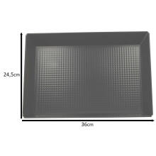 Ikonka Art.KX4465 Textured baking tray for baked goods 36cm x 24.5cm x 60cm black