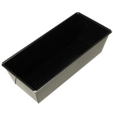 Ikonka Art.KX4464 Textured universal baking tray 25cm x 11cm x 7.5cm black