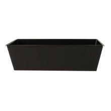 Ikonka Art.KX4464 Textured universal baking tray 25cm x 11cm x 7.5cm black
