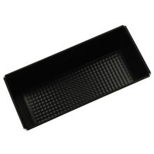 Ikonka Art.KX4464 Textured universal baking tray 25cm x 11cm x 7.5cm black