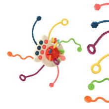 Ikonka Art.KX4602_1 Montessori sensory toy teether red