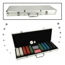 Ikonka Art.KX4409 Poker set in a case 500 chips 2 packs of cards