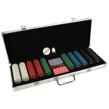 Ikonka Art.KX4409 Poker set in a case 500 chips 2 packs of cards