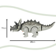 Ikonka Art.KX4400 Remote-controlled dinosaur RC Triceratops walks lights up roars