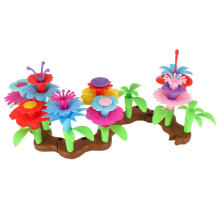 Ikonka Art.KX4396 Flowers creative blocks flower garden 48 elements