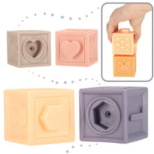 Ikonka Art.KX4393 Sensory soft educational balls blocks 15 elements