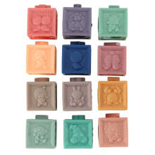 Ikonka Art.KX4393 Sensory soft educational balls blocks 15 elements