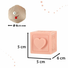 Ikonka Art.KX4393 Sensory soft educational balls blocks 15 elements