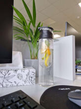 Ikonka Art.KX4391 Water bottle with fruit insert 800ml black