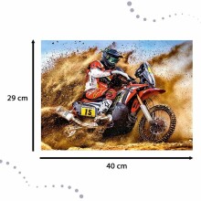 Ikonka Art.KX4377 CASTORLAND Puzzle 300 pieces Dirt Bike Power - Motorcyclist 8+