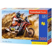 Ikonka Art.KX4377 CASTORLAND Puzzle 300 gabaliņi Dirt Bike Power - Motociklists 8+