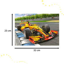 Ikonka Art.KX4372 CASTORLAND Puzzle 60 pieces Racing Bolide on Track - Racing Car 5+