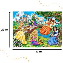 Ikonka Art.KX4371 CASTORLAND Puzzle 70 gabaliņi Princeses dārzā - Princeses dārzā 5+