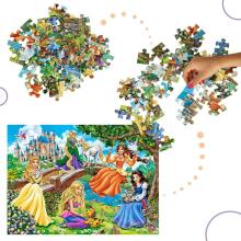 Ikonka Art.KX4371 CASTORLAND Puzzle 70 gabaliņi Princeses dārzā - Princeses dārzā 5+
