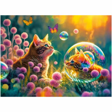 Ikonka Art.KX4369 CASTORLAND 100 gabaliņu puzle "Maģiskais rīts" - Cat 6+