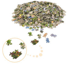 Ikonka Art.KX4364 CASTORLAND Puzzle 2000 elementi Rīta ziedi - ainava 92x68cm