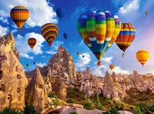 Ikonka Art.KX4363 CASTORLAND Puzzle 2000 elementi Krāsaini gaisa baloni Kapadokija - Gaisa baloni Kapadokijā 92x68cm