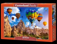 Ikonka Art.KX4363 CASTORLAND Puzzle 2000 elementi Krāsaini gaisa baloni Kapadokija - Gaisa baloni Kapadokijā 92x68cm
