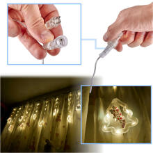 Ikonka Art.KX5249_2 LED Christmas tree picture curtain lights 3m 10 USB bulbs