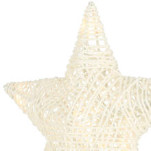 Ikonka Art.KX4353 Christmas decoration standing star 39cm 10LED warm yellow battery powered
