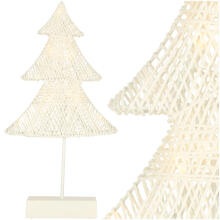 Ikonka Art.KX4353_1 Christmas tree standing decoration 39cm 10LED warm yellow battery powered
