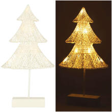 Ikonka Art.KX4353_1 Christmas tree standing decoration 39cm 10LED warm yellow battery powered