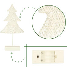 Ikonka Art.KX4353_1 Christmas tree standing decoration 39cm 10LED warm yellow battery powered