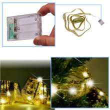 Ikonka Art.KX4352 Ribbon decorative LED strip 10m 100LED Christmas tree lights Christmas decoration warm white with batteries