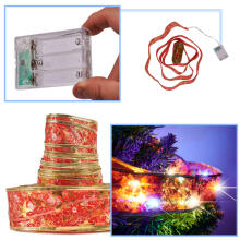 Ikonka Art.KX4352_2 Ribbon decorative LED strip 10m 100LED Christmas tree lights Christmas decoration multicolour with batteries