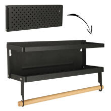 Ikonka Art.KX4345 Magnetic shelf for fridge spices kitchen towel 2in1